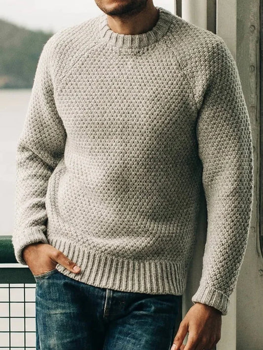 Gregor - Casual Rundkragen-Strickwaren Herren Pullover