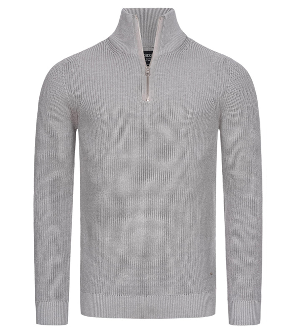 Tommy - Zip Up Langarm Pullover mit Kragen für Herren