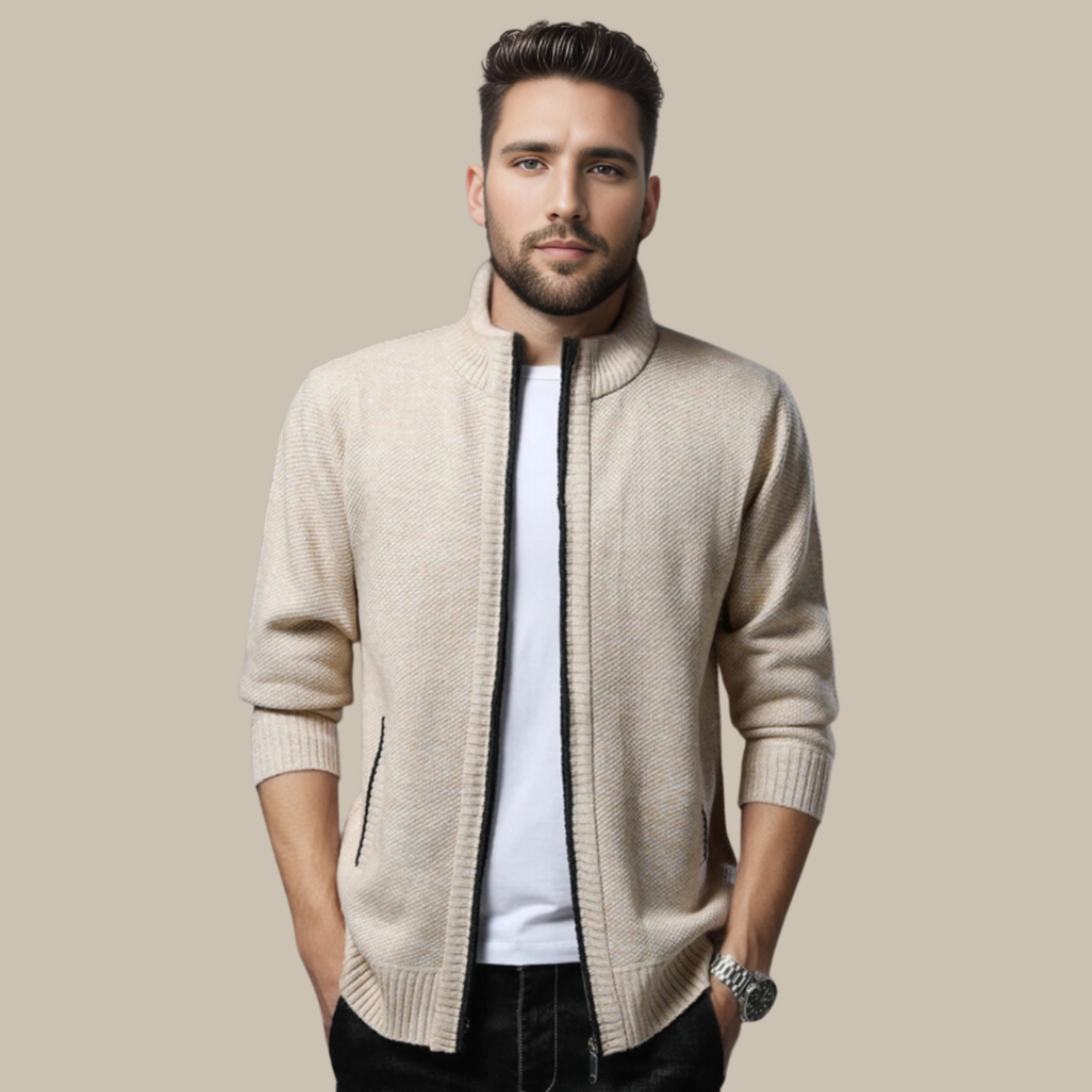 Cooper – Klassischer Strick-Cardigan für Herren