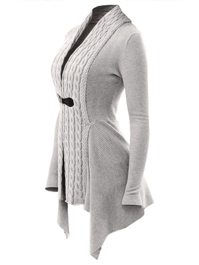 Eleganter Strickcardigan mit Zopfmuster - Thaïs