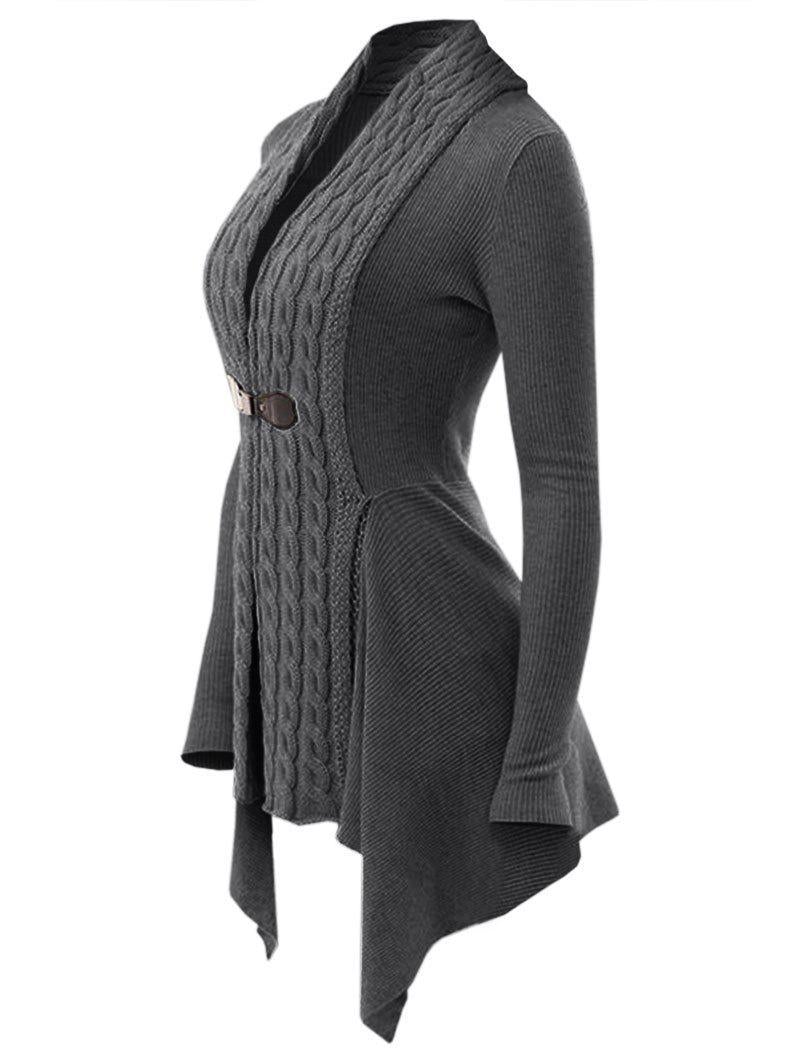 Eleganter Strickcardigan mit Zopfmuster - Thaïs