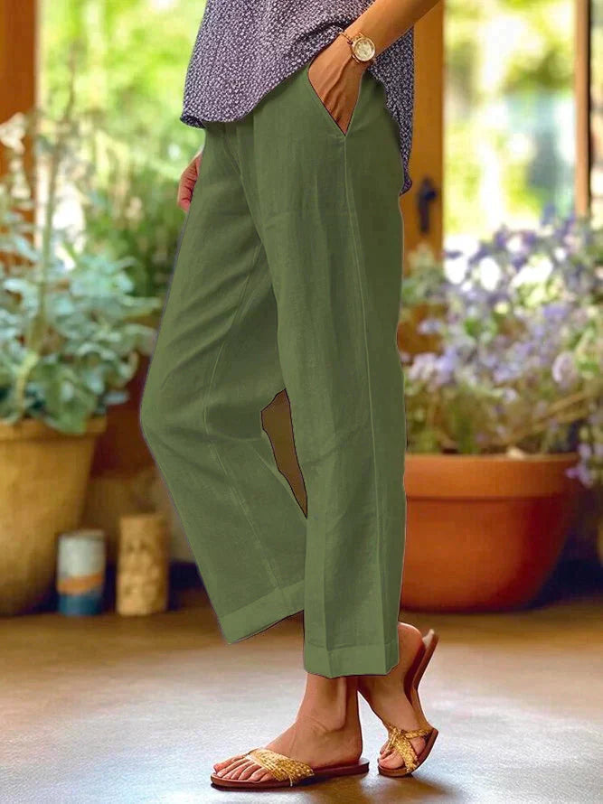 Sommerliche Leinenhose für Frauen - Lisha