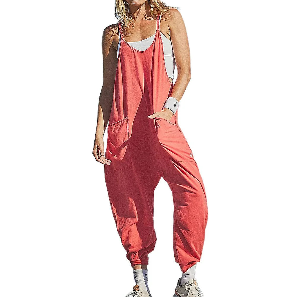 Bequeme Sprünge - Weit geschnittener Jumpsuit mit Taschen