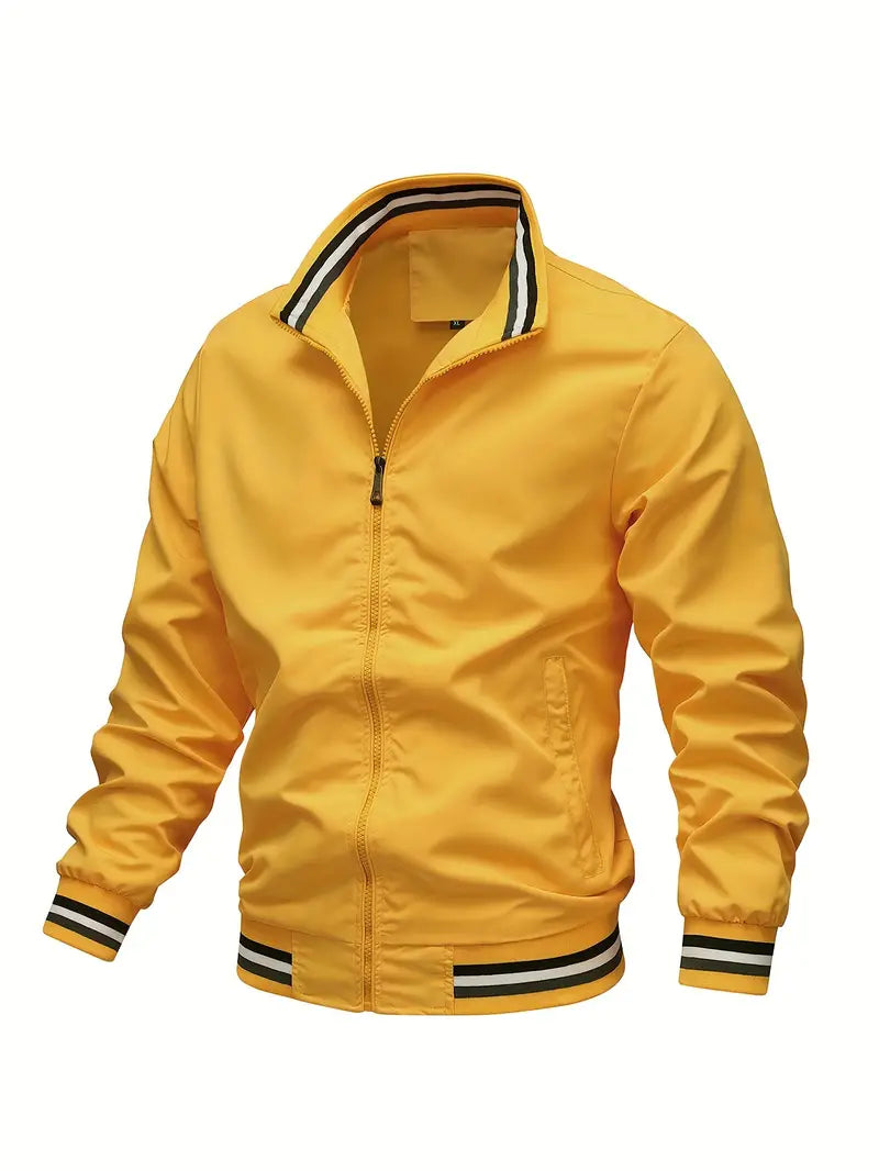 Miller - Bomberjacke mit Streifenrand