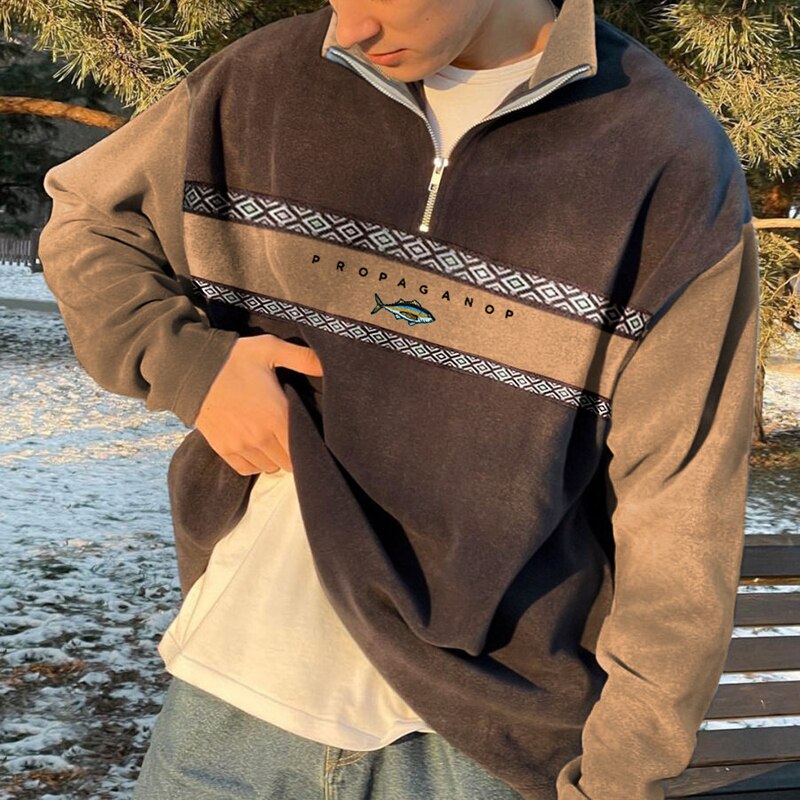 Hudson - Ethnisch inspirierter Vintage-Herrenpullover