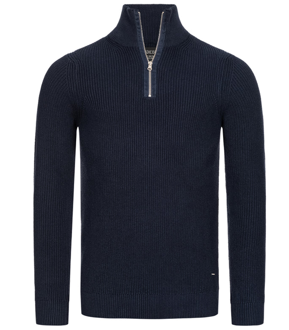 Tommy - Zip Up Langarm Pullover mit Kragen für Herren