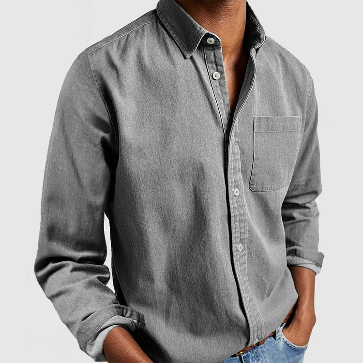 Lässige Button-Down-Bluse - Ankur