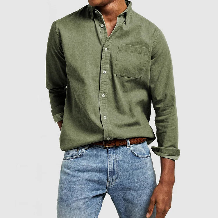 Lässige Button-Down-Bluse - Ankur