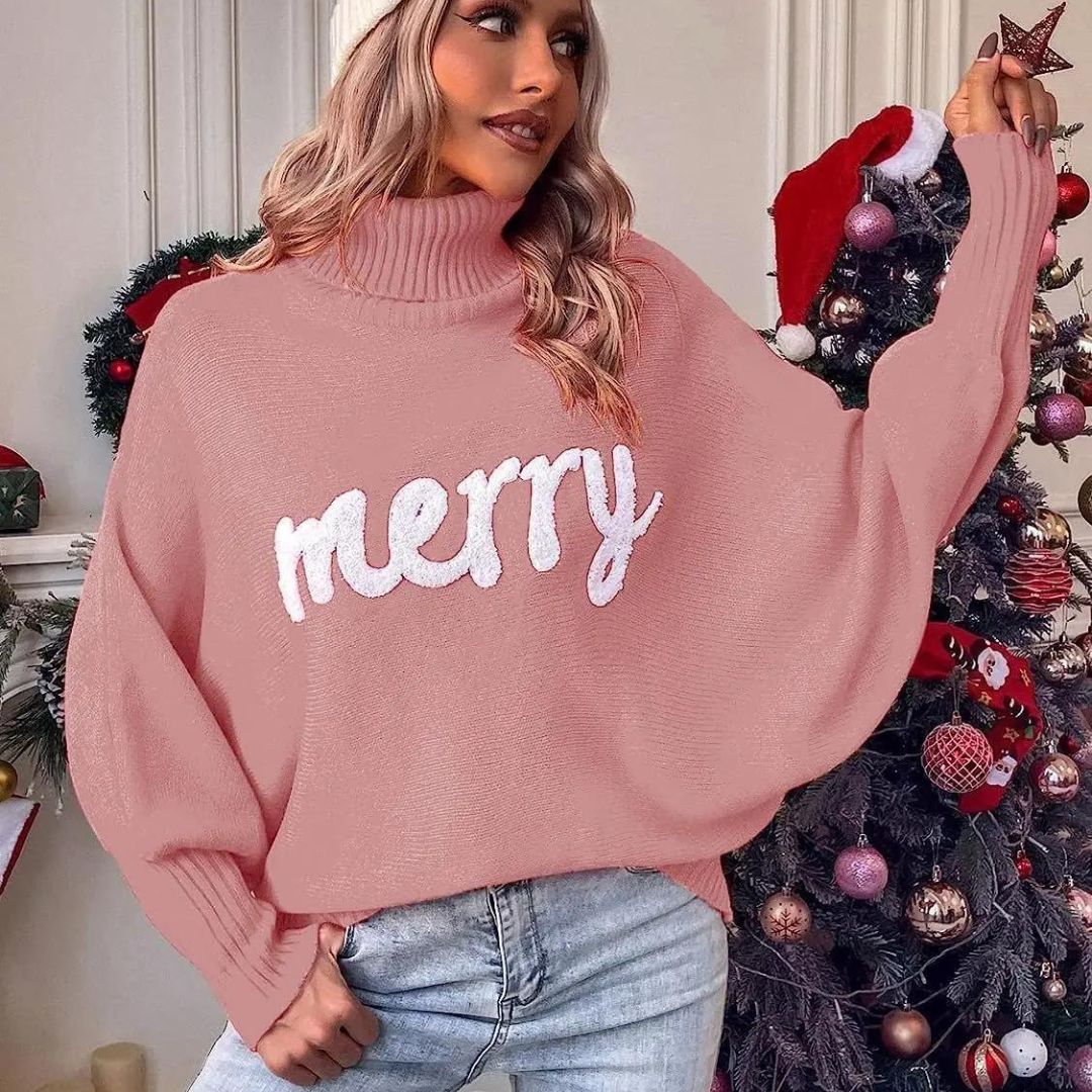 Joy - Warmer Festtags-Rollkragenpullover für Damen