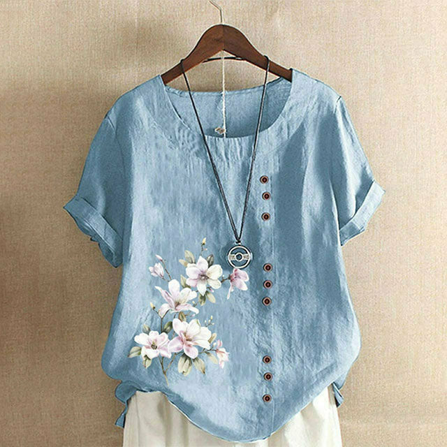 Beatrix - Lässige Bluse Mit Blumendruck