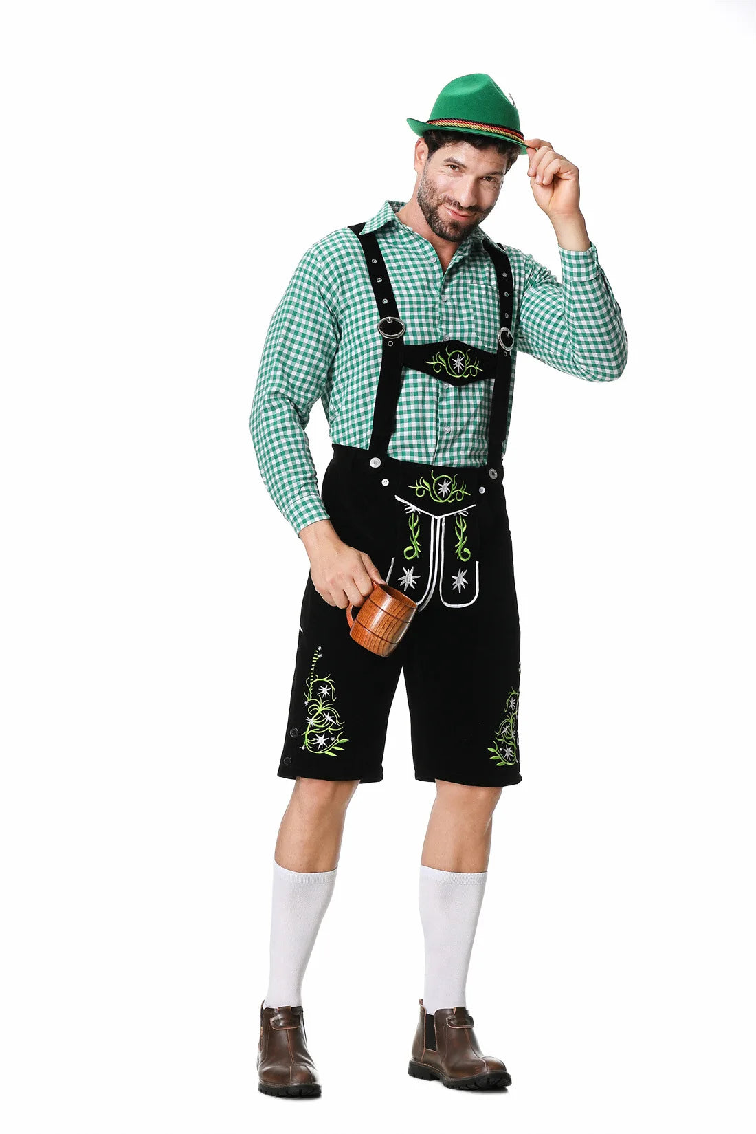 Alex - Bayerischer traditioneller grüner Oktoberfest-Anzug für Männer