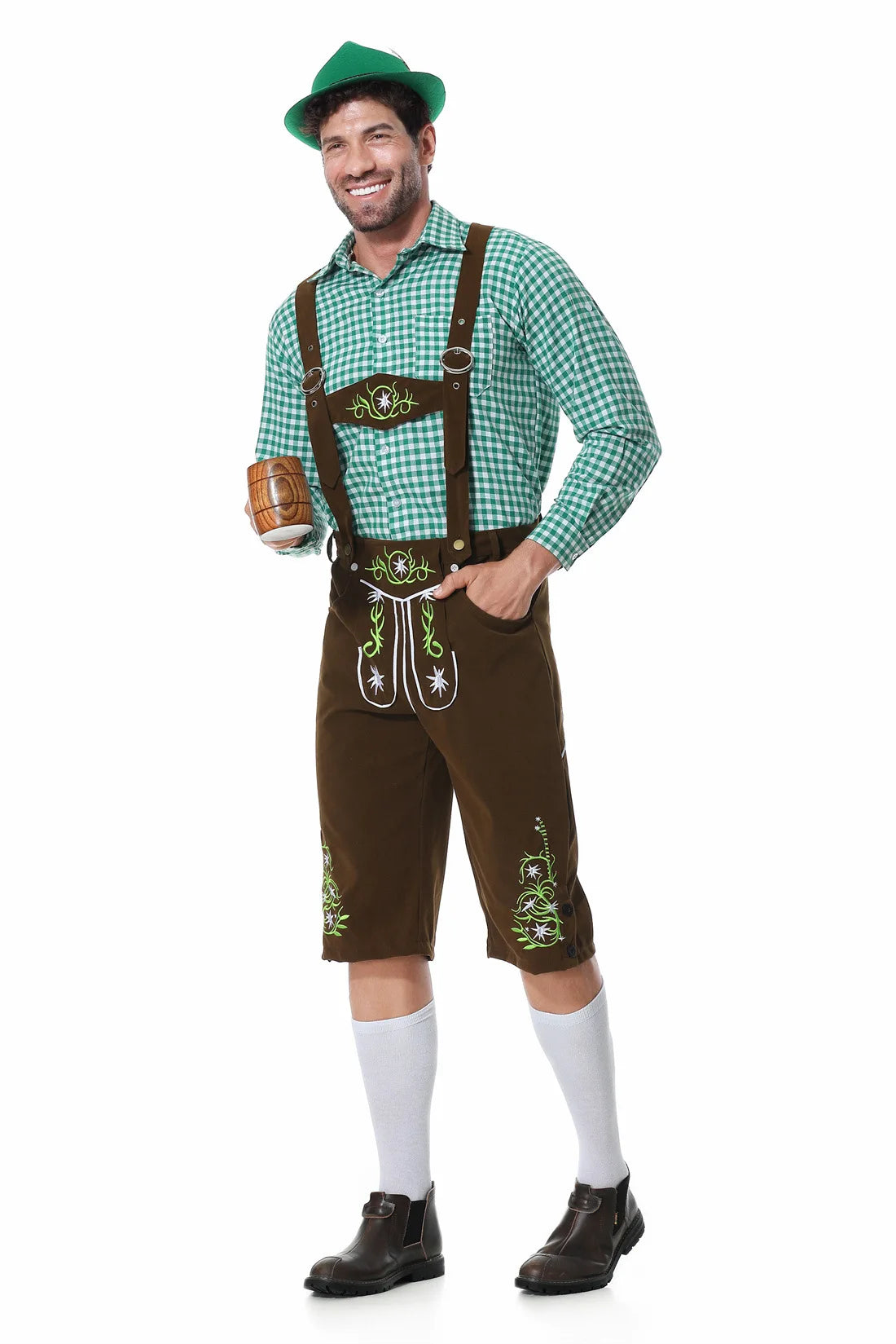 Alex - Bayerischer traditioneller grüner Oktoberfest-Anzug für Männer