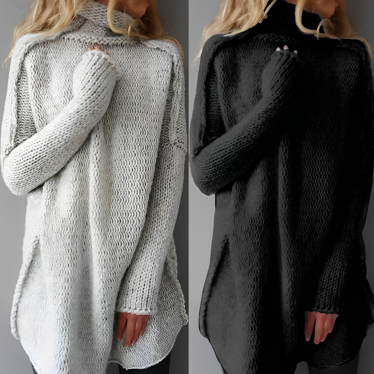 Elijah - Langer Strickpullover