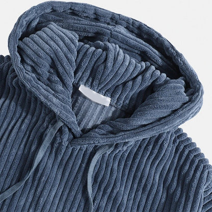 Kapuzenpullover aus geripptem Cord - Kierazo