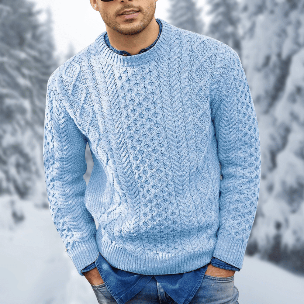 Benn - Warmer langärmeliger Strickpullover für Männer im Winter