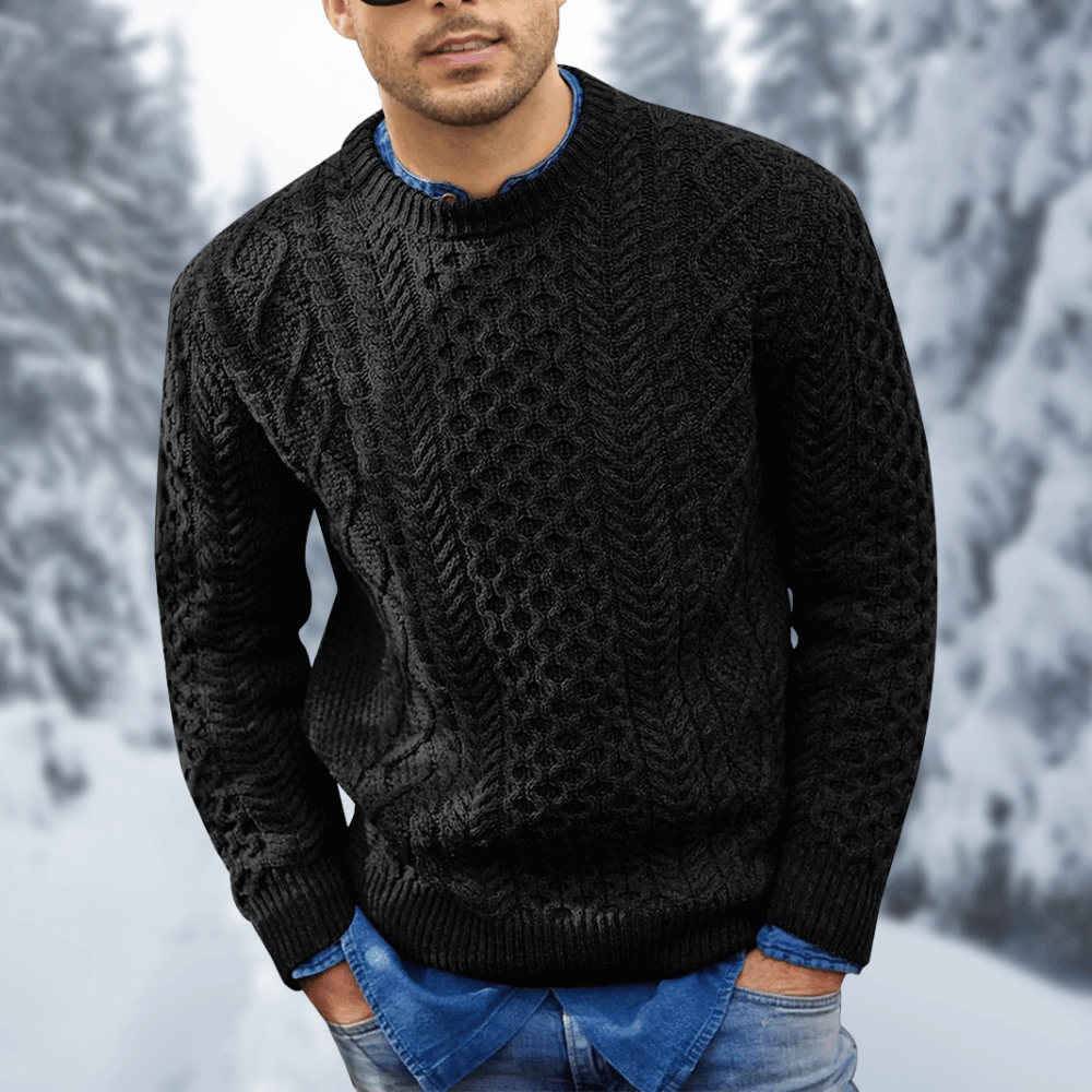 Benn - Warmer langärmeliger Strickpullover für Männer im Winter