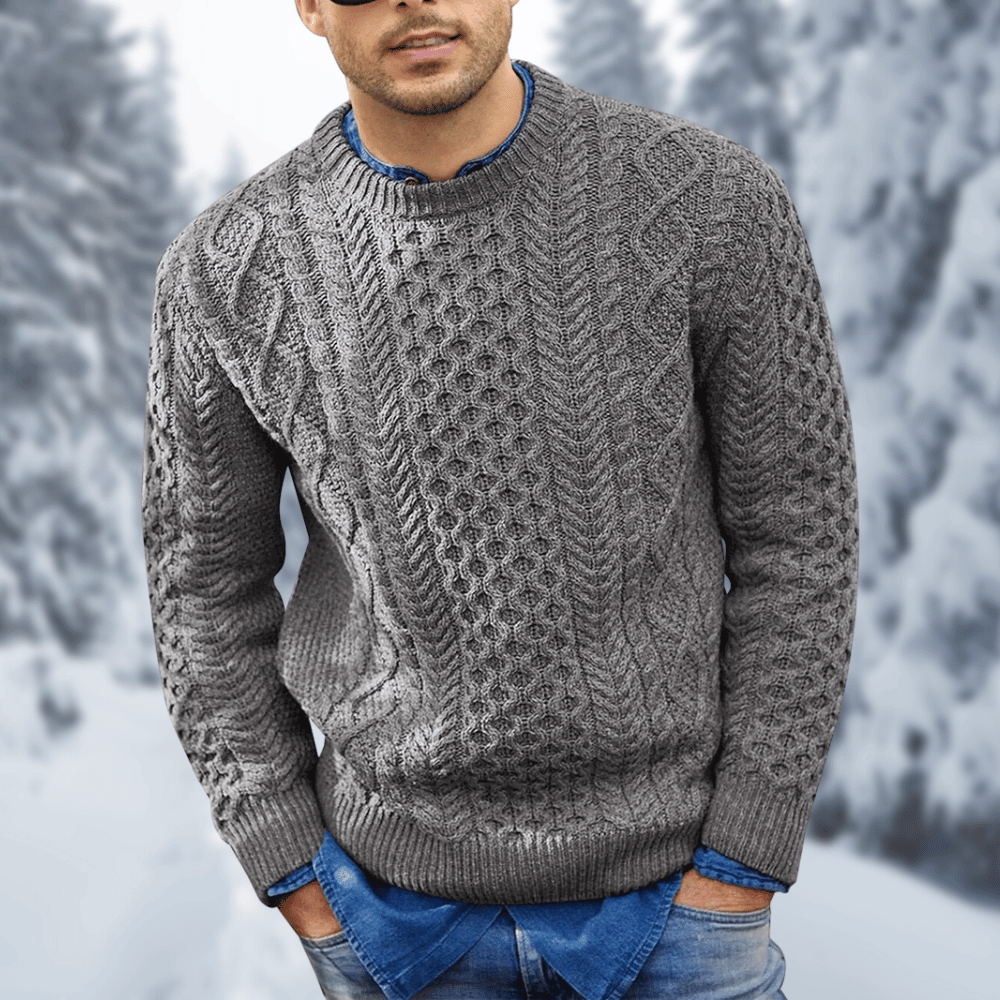 Benn - Warmer langärmeliger Strickpullover für Männer im Winter