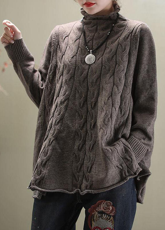 Haven | Eleganter Strickmuster Rollkragenpullover