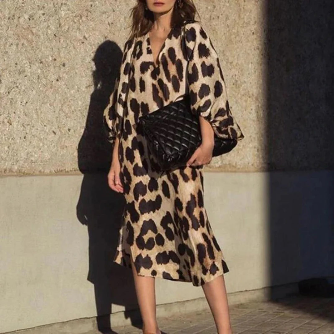 Yazmin | Leopard Print Kleid