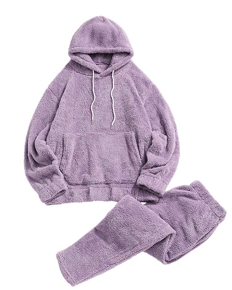 Brenner - Fluffy Fleece Trendsetter Streetwear Inspired für Männer - Hoodie und Hose