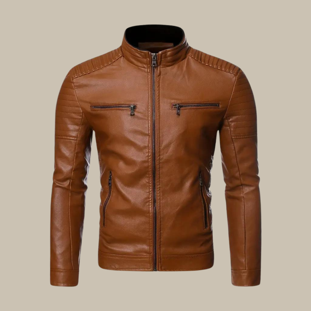 Leder-Bikerjacke - Erich