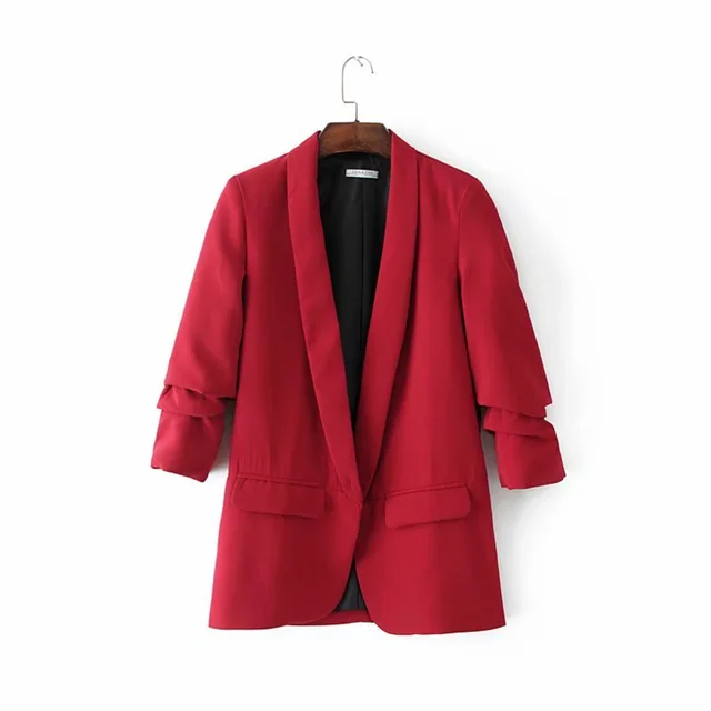 Dames Blazer met geplooide mouwen - Capucine