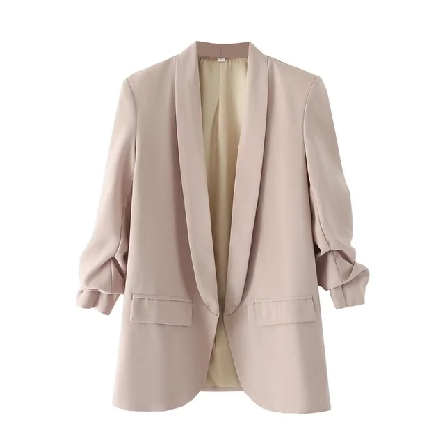 Dames Blazer met geplooide mouwen - Capucine