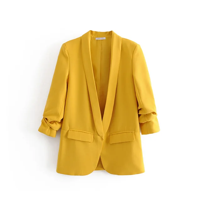 Dames Blazer met geplooide mouwen - Capucine