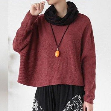 Callie - Trendiger Pullover mit hohem Halsausschnitt