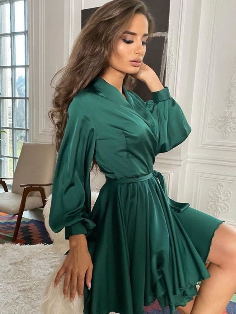 Sasha | Chic Satin Kleid