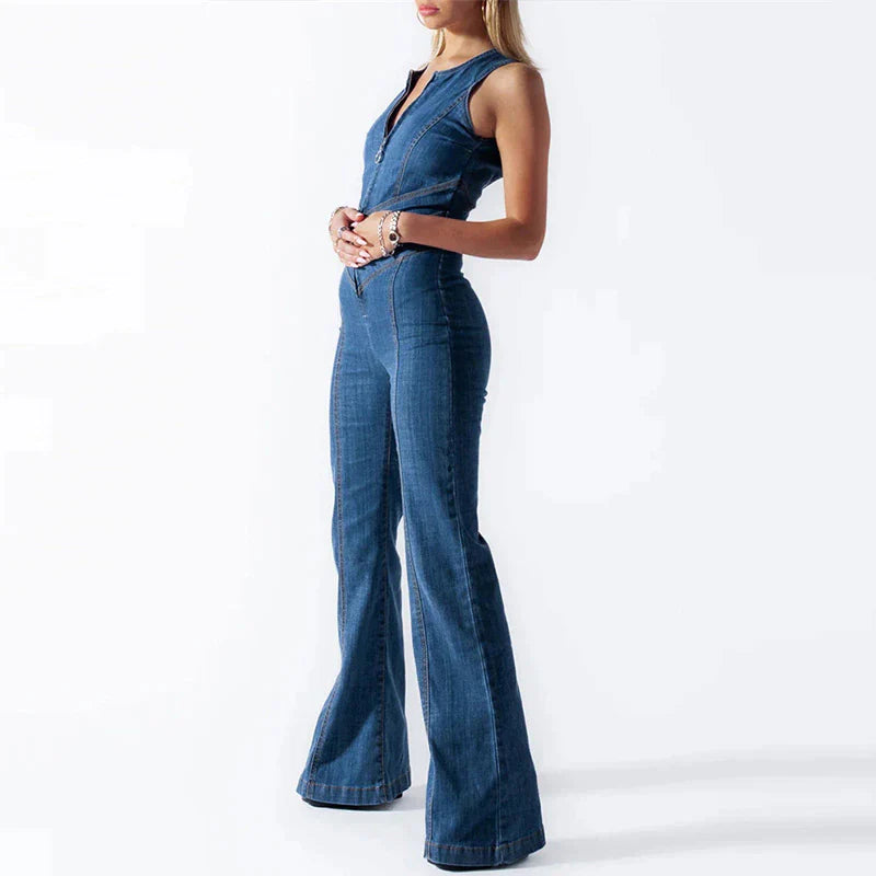 Cassie - Bodycon Rückenfreier Herz Jumpsuit