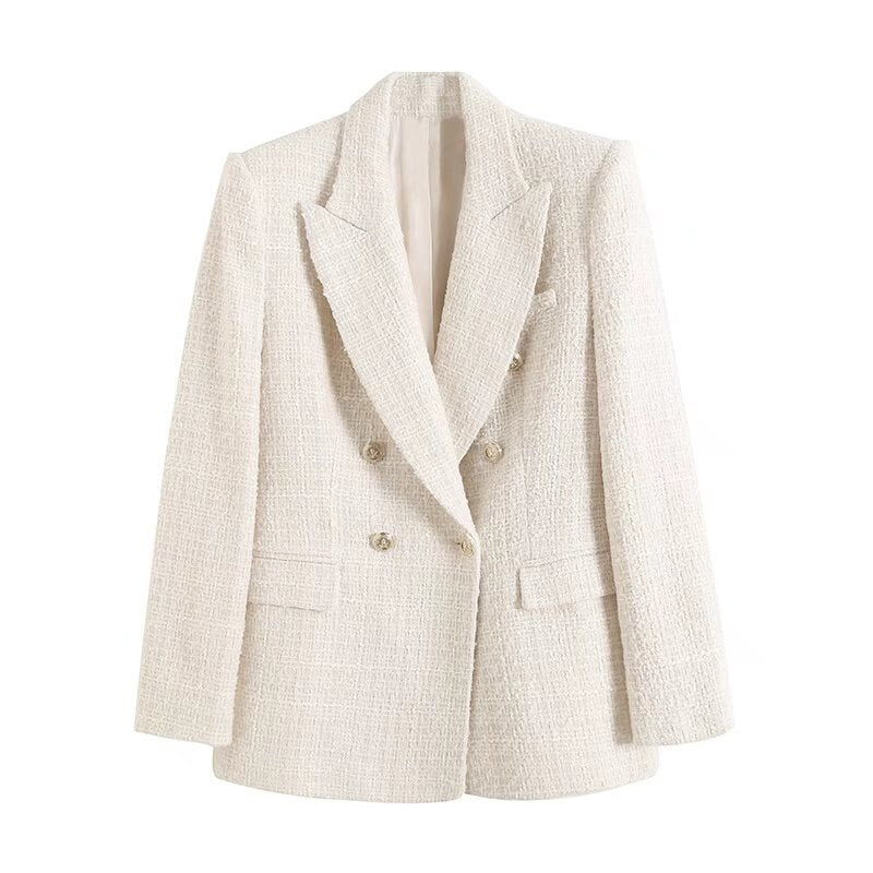 Beiger Blazer mit Prägung für Damen -  Désirée