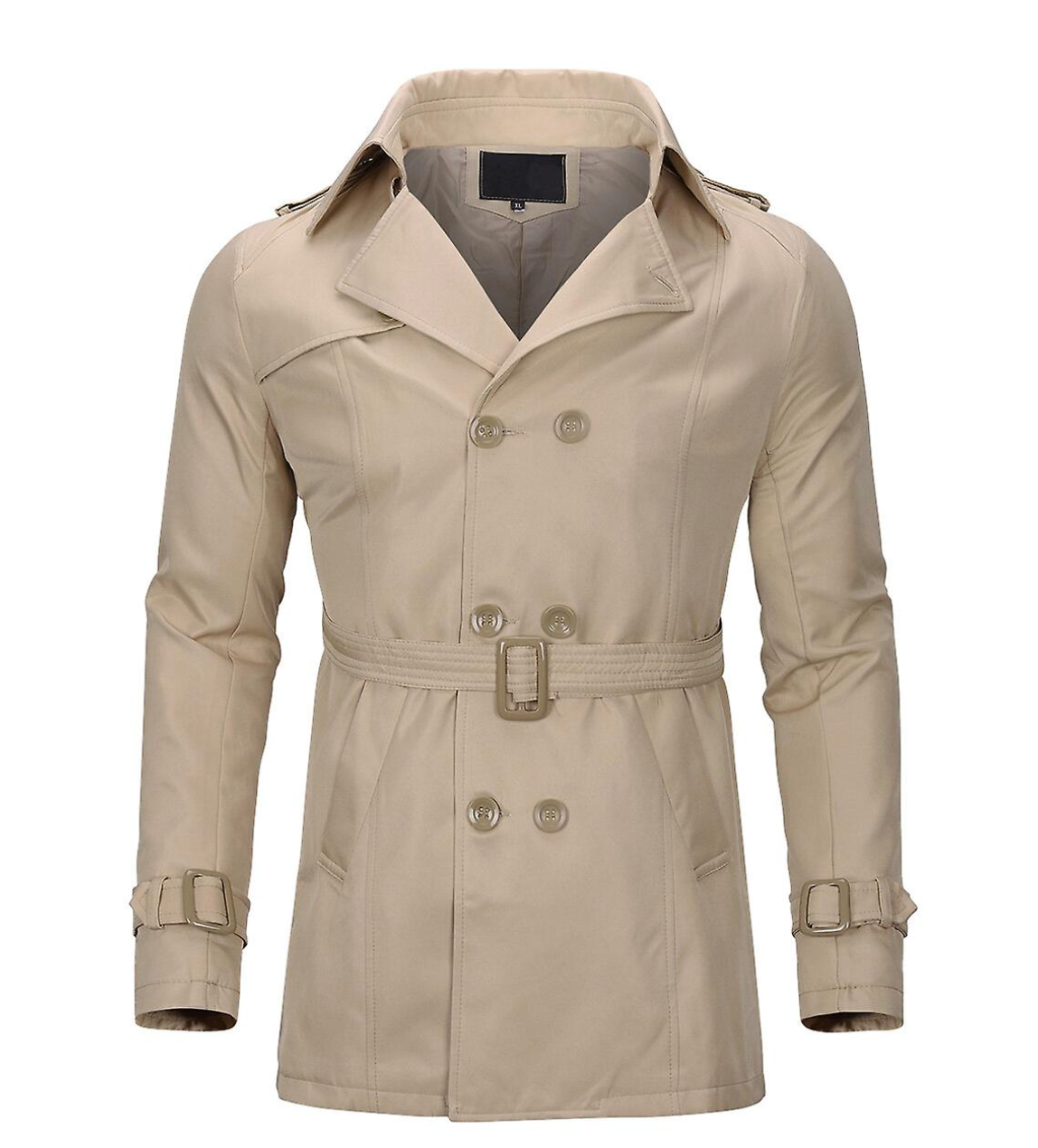 Allthemen - Zweireihiger Herren Trenchcoat