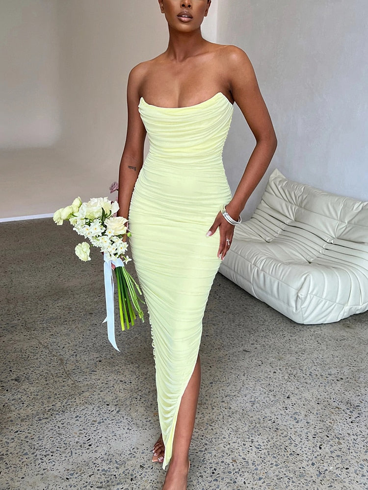 Lamona - Strapless Maxikleid