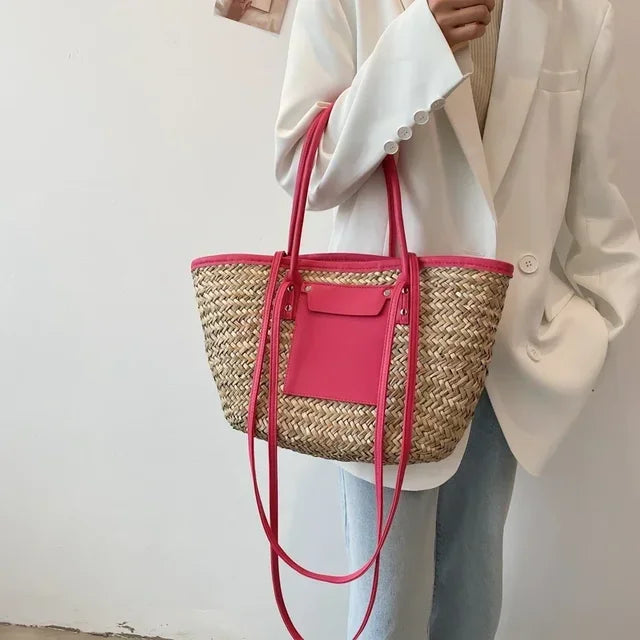 Große handgemachte Sommer-Strandtasche für Damen - Emma