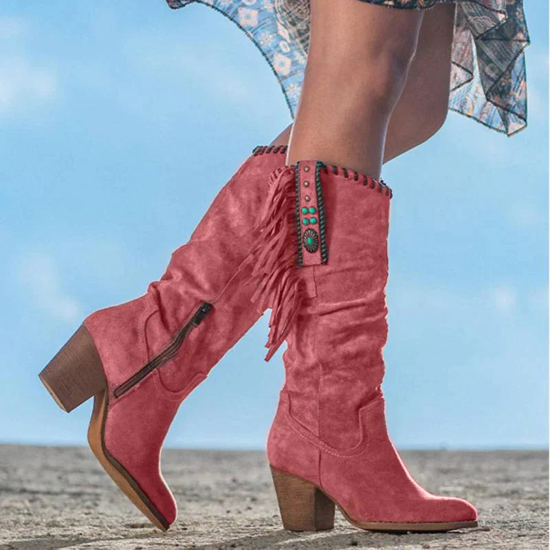 Stylische Damenstiefel im Cowboy-Stil - Eisel