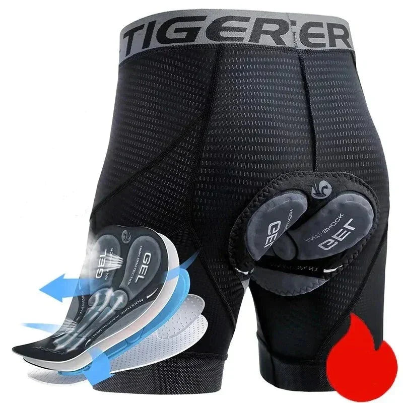 Atmungsaktive Mesh-Radhose mit Gel-Pad - Abraham