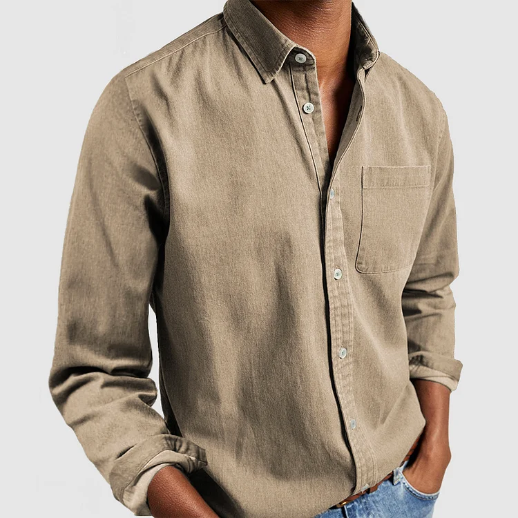 Lässige Button-Down-Bluse - Ankur