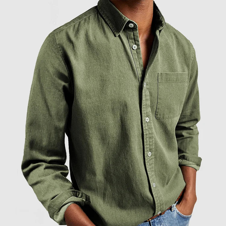 Lässige Button-Down-Bluse - Ankur