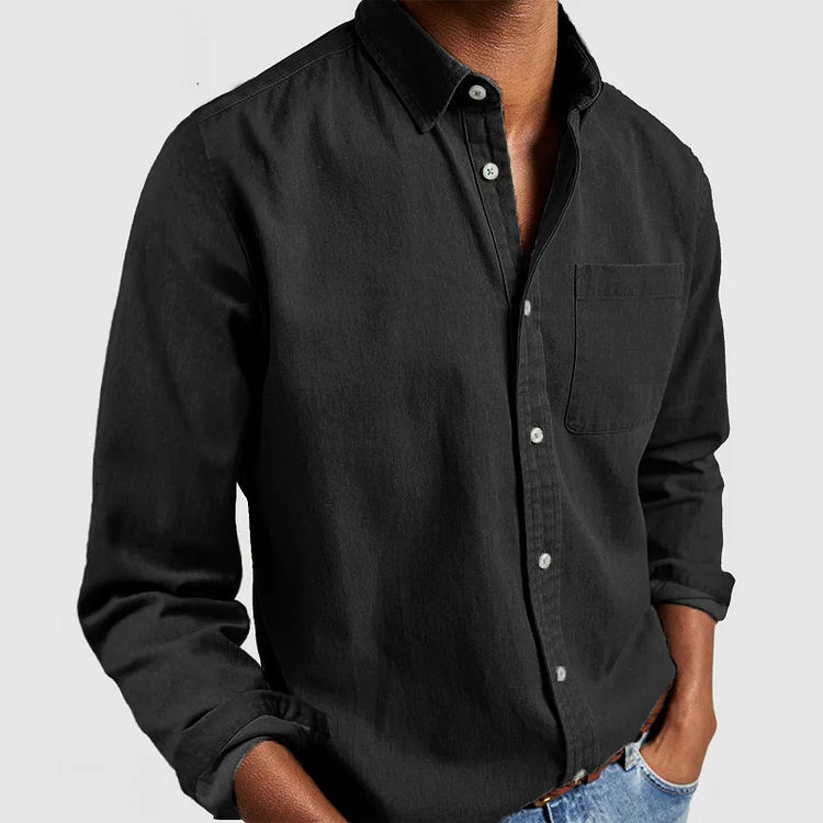 Lässige Button-Down-Bluse - Ankur