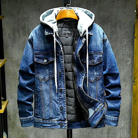 Ezekiel - Stylische warme Herrenjacke aus Denim