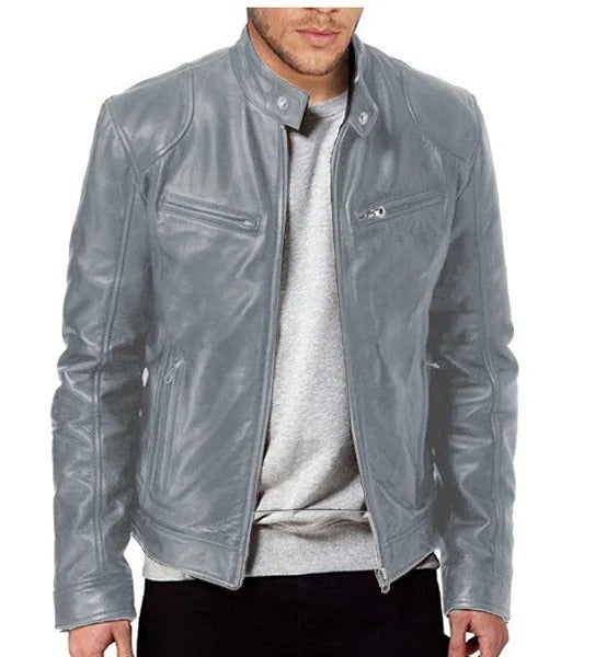 Lederjacke mit Stehkragen - Ricky