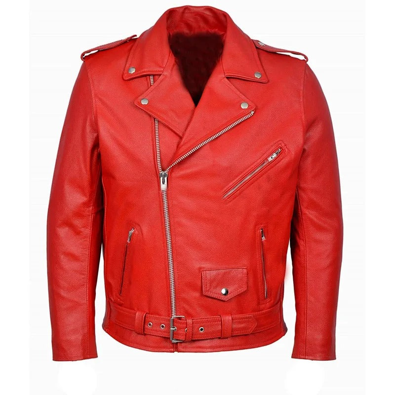 Ace - Mode Slim Fit  PU Lederjacke