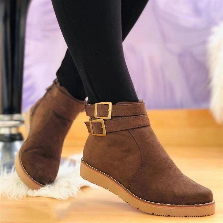 Adolfa – mittelhohe Damenstiefel mit lässiger Schnalle