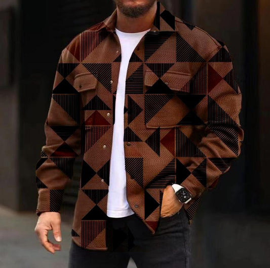 Luther – Retro-geometrisch inspirierte lässige Herrenjacke