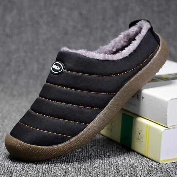 Elijah – Bequeme warme Fleece-Halbschuhe für Herren