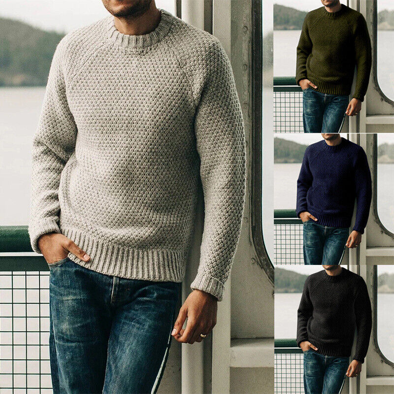 Gregor - Casual Rundkragen-Strickwaren Herren Pullover