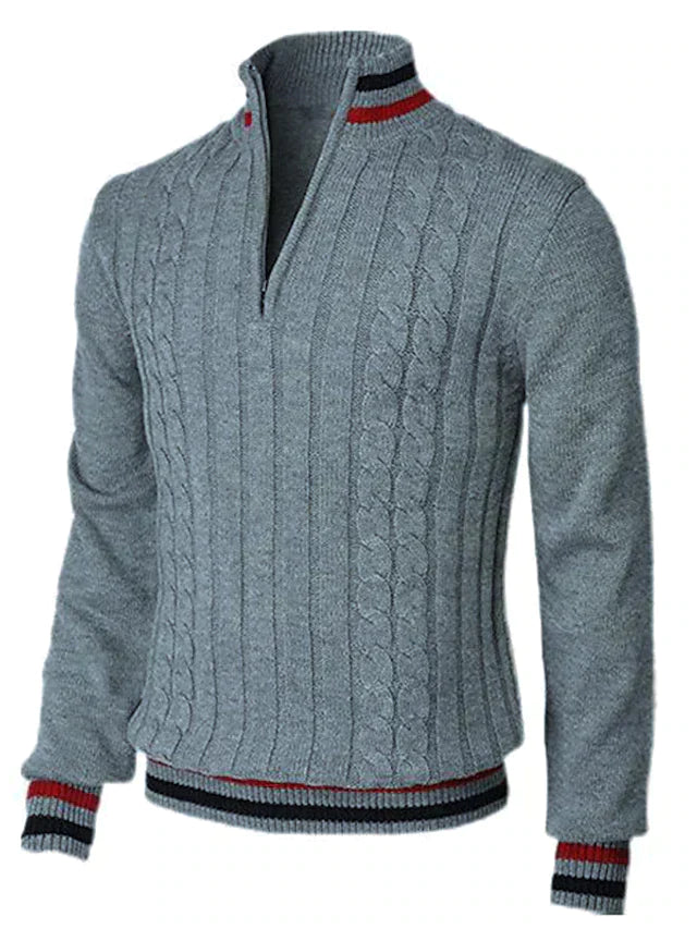 Samuel - Stylischer Zip Up Herren Pullover